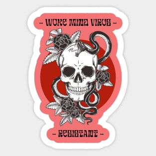 Woke Mind Virus Resistant Sticker